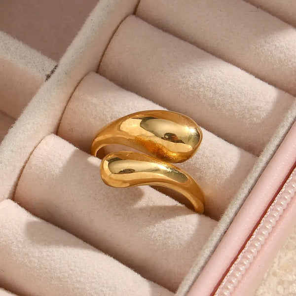 Teardrop Ring | 18K Gold Plated,Dress for a Night