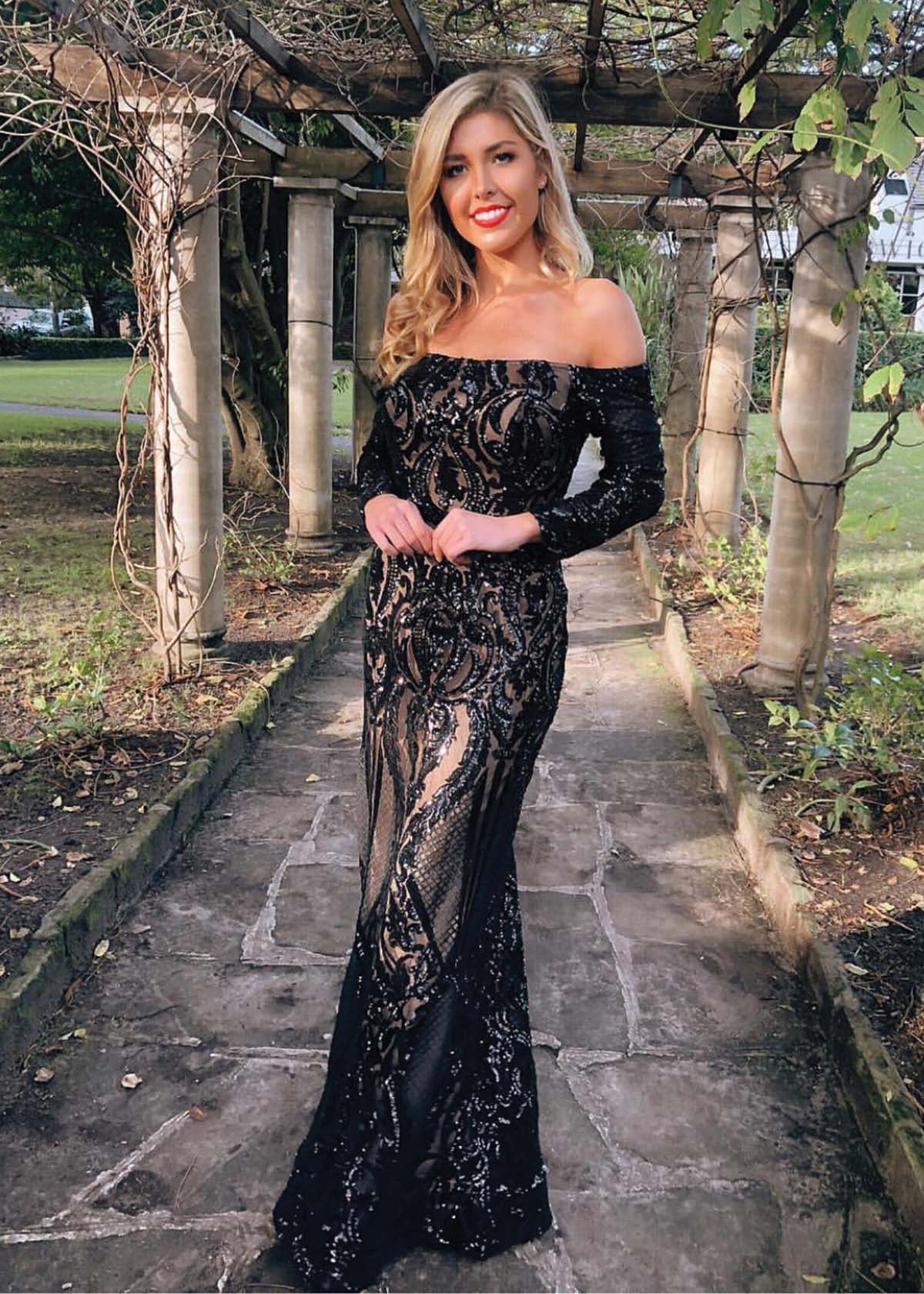 Tina Holly Sophia Black Formal Dress