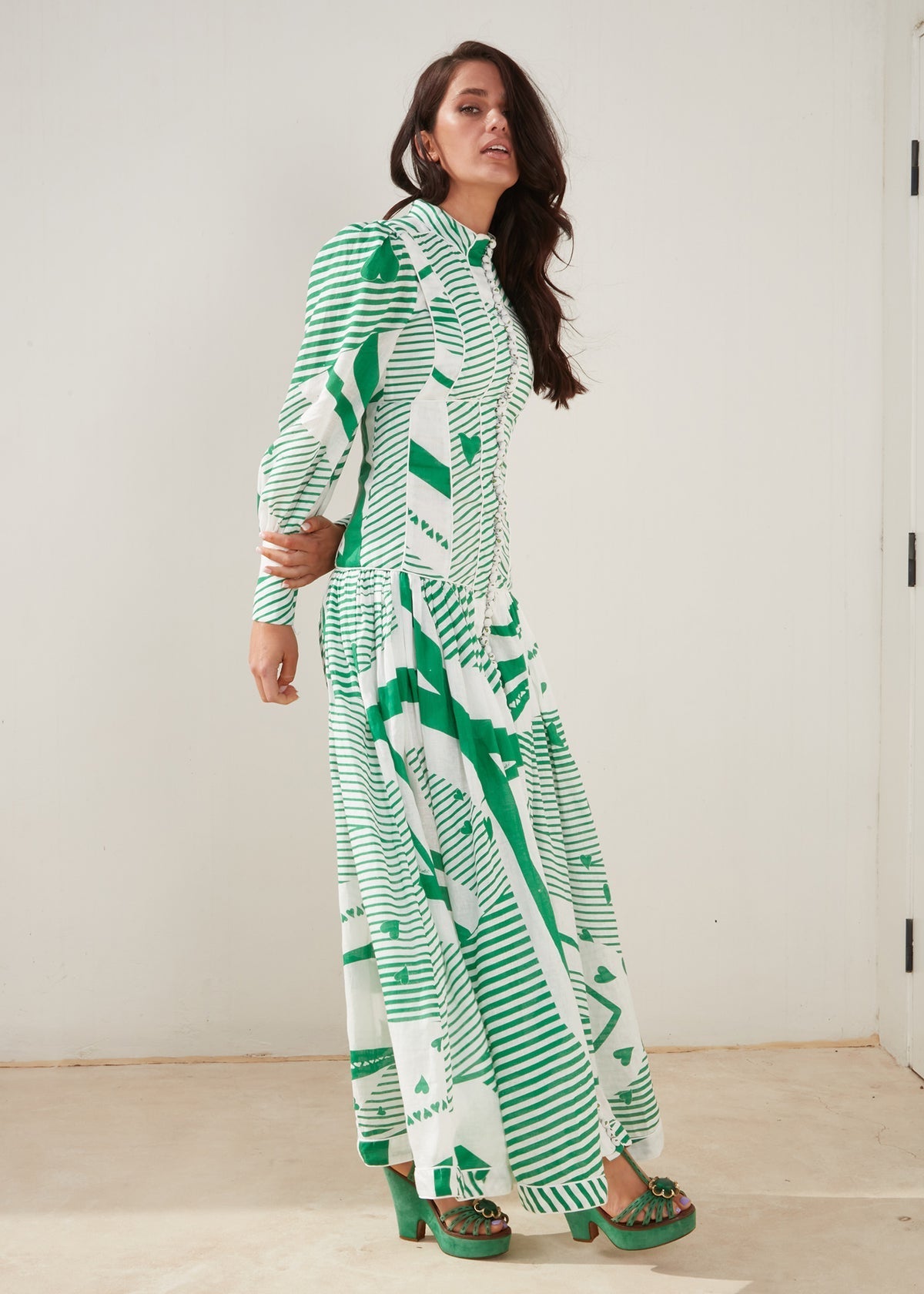 Mackenzie Mode MACKENZIE MODE Button Me Up Maxi (Green) - 1027-green-1_1200x_3863322d-9f60-4ad6-9cd8-15ae09cbcb0d.jpg