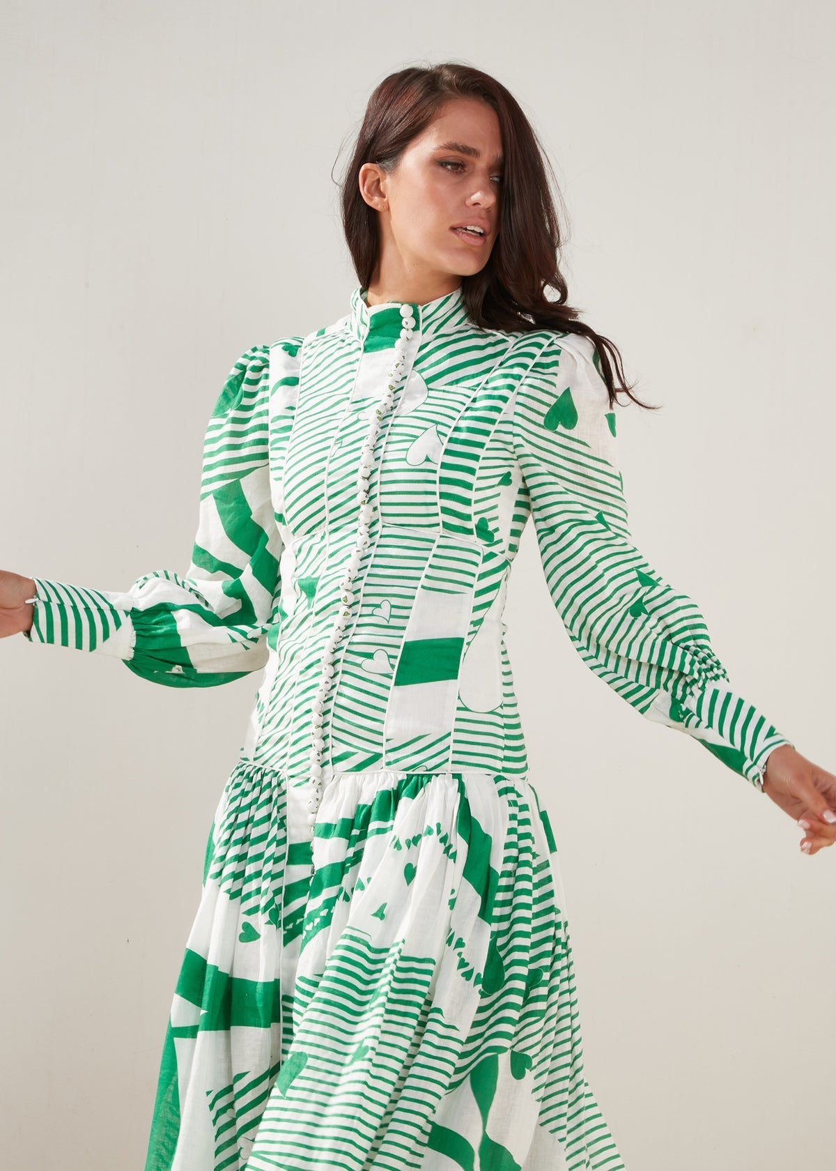 Mackenzie Mode MACKENZIE MODE Button Me Up Maxi (Green) - 1027-green-5_1200x_b11e7a59-49b9-46be-a0d5-d4b517da397e.jpg
