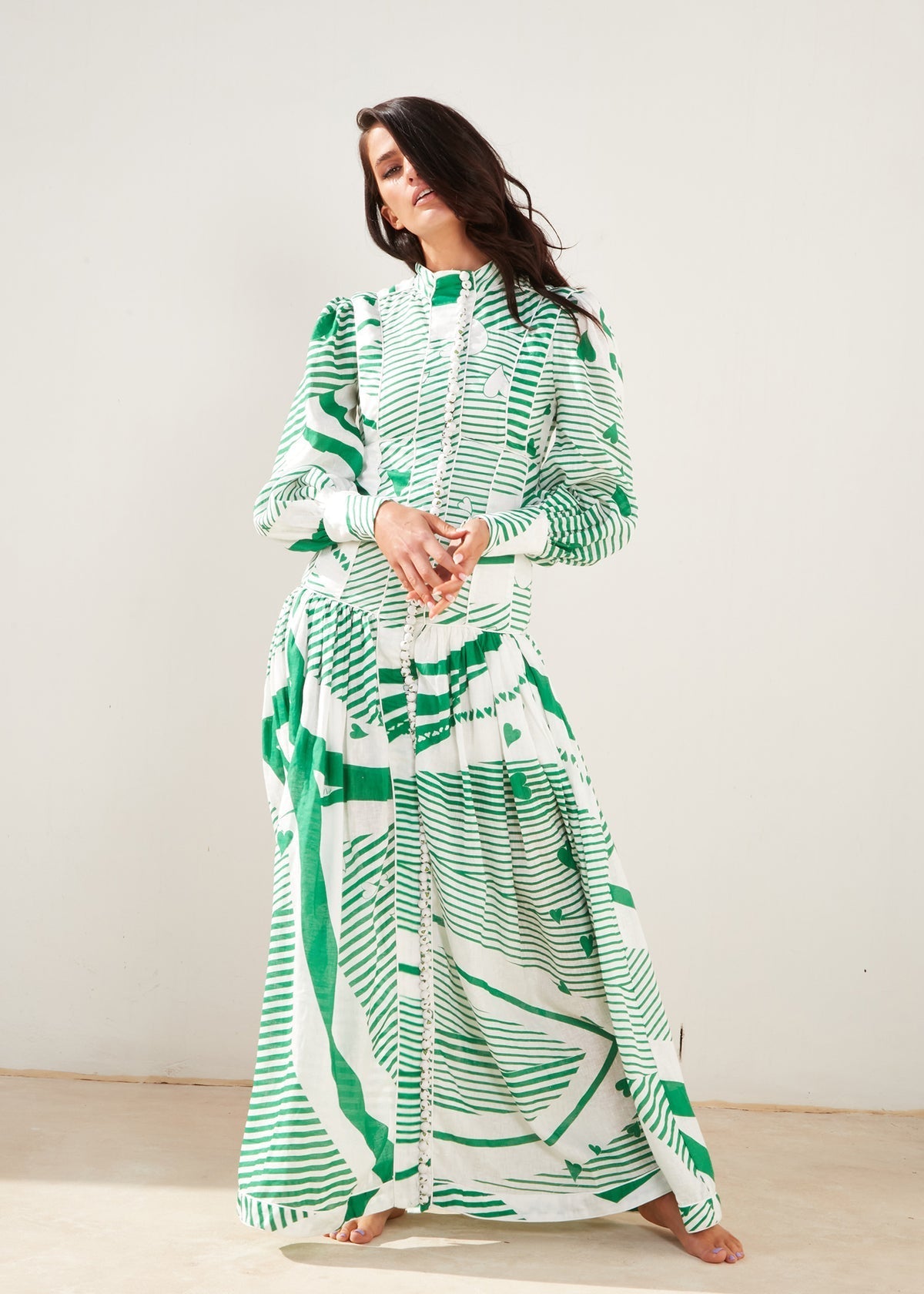 Mackenzie Mode MACKENZIE MODE Button Me Up Maxi (Green) - 1027-green-8_1200x_9ee0e5ce-a688-4c57-a87a-3669659e1062.jpg