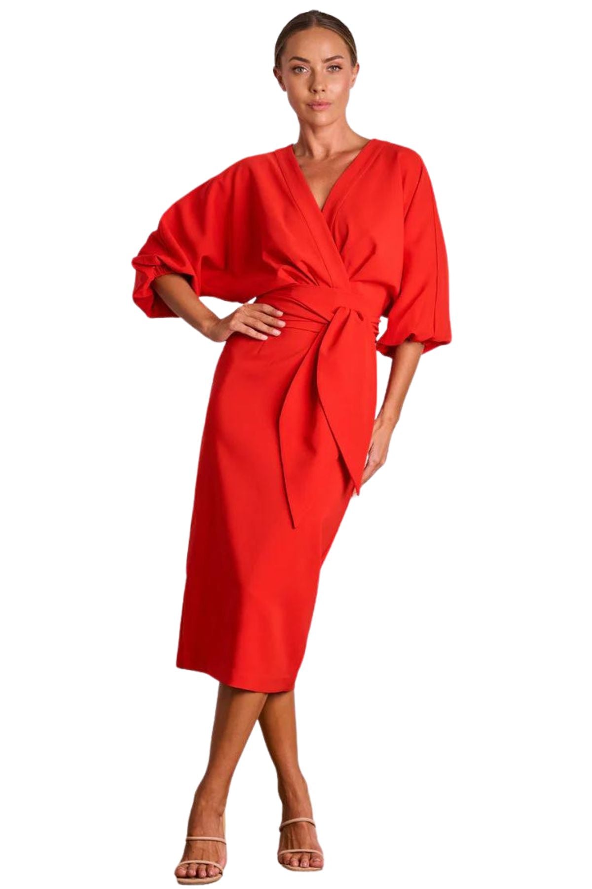 Pasduchas PASDUCHAS Emerson Drape Midi Dress (Red) - RRP $330 - 1_4cf1515e-2946-4e35-aa66-02da71c3312c.jpg