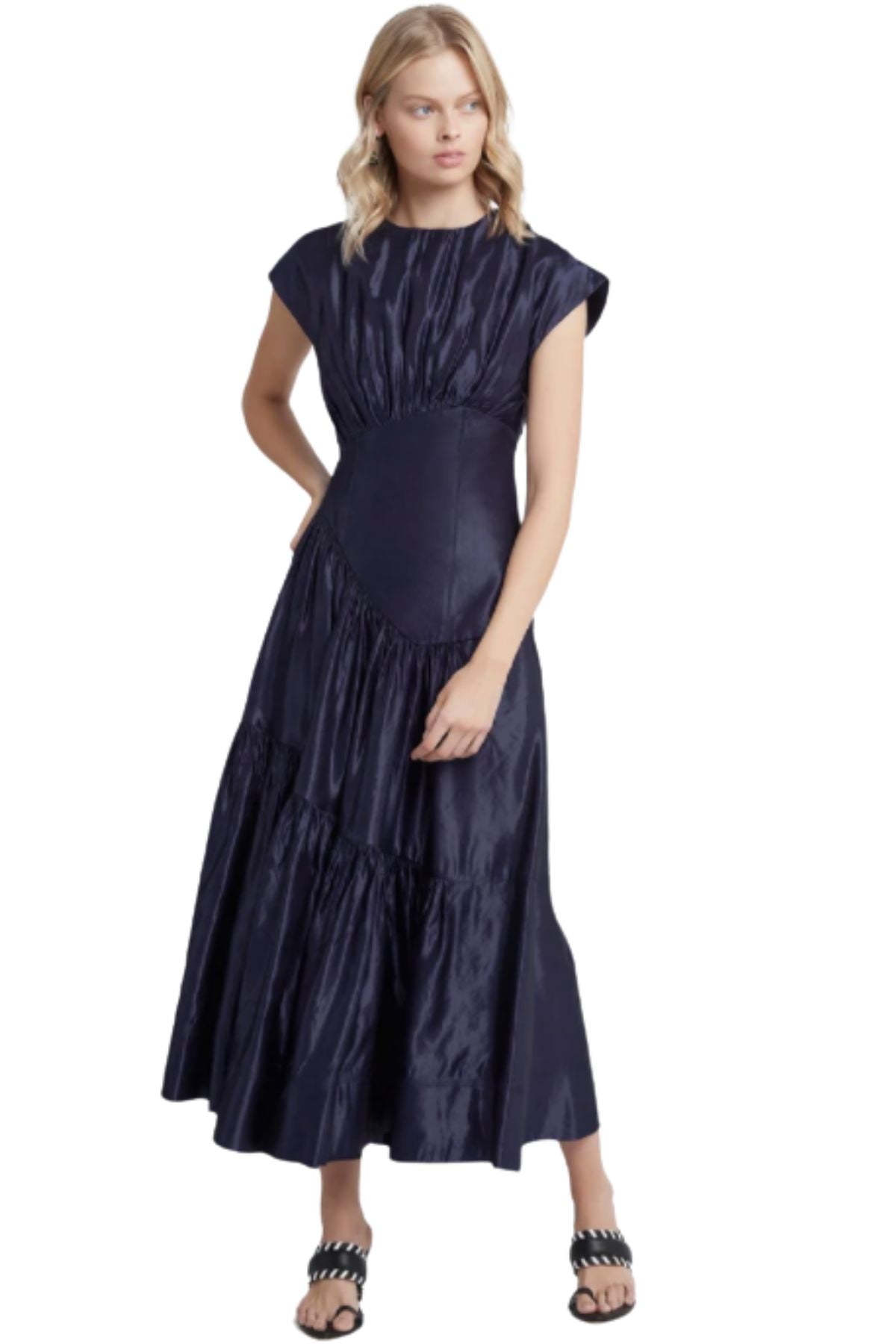 Aje AJE Serendipity Reflection Midi Dress (Navy Blue) - RRP $595 - 1_a4d28808-4f4b-4fb9-8848-11b378ef5f68.jpg