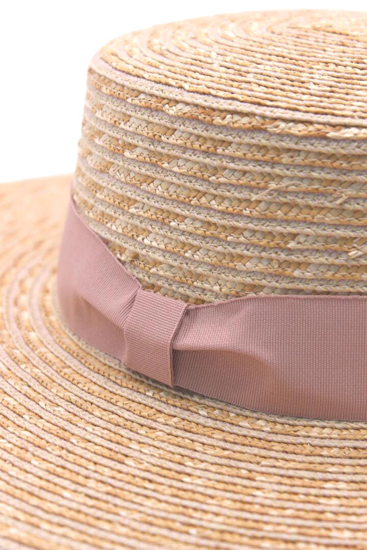 Morgan and Taylor MORGAN & TAYLOR Harlow Boater Hat (Pink) - 4_036f7ecc-b80e-4551-8e4f-aa30052ed994.jpg