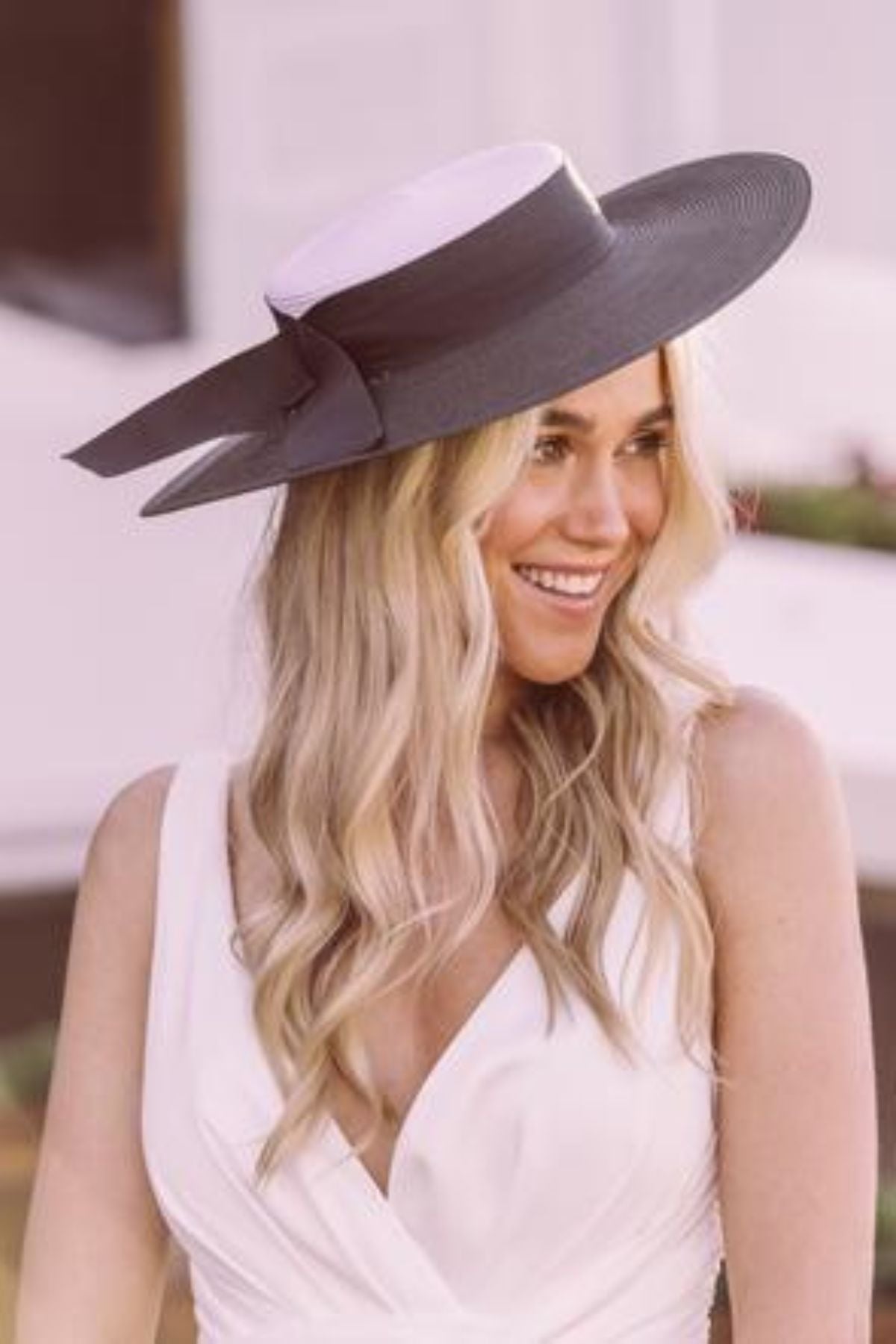 Morgan and Taylor Hire MORGAN & TAYLOR Azaria Boater Hat (Black/ White) - 8_01f85966-6a46-41b7-abde-68743ee9fbd7.jpg