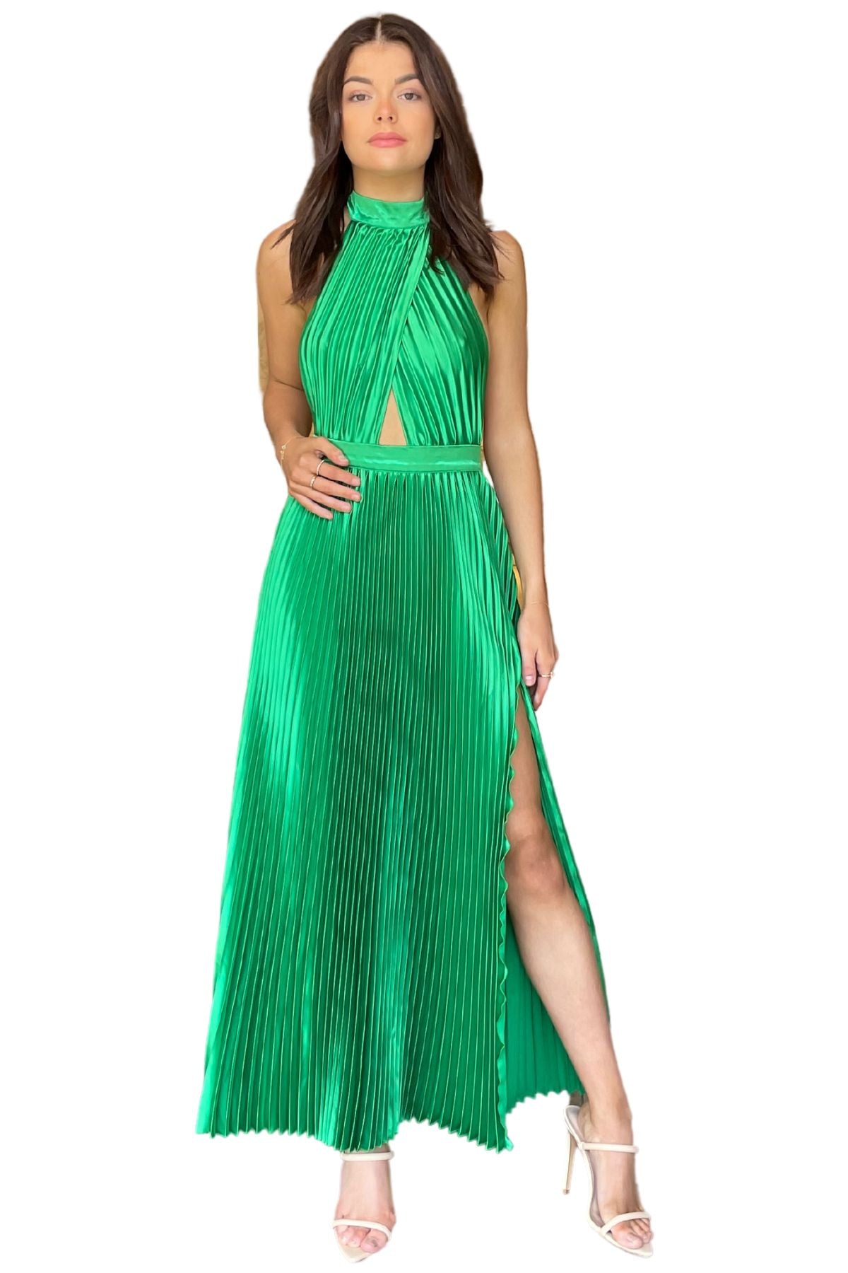 L'Idee L'IDEE Renaissance Split Gown (Bright Green) - RRP $359 - USETHISFORWEBSITEPRODUCT_c91a9b1d-1944-4f15-816d-362be774b708.jpg