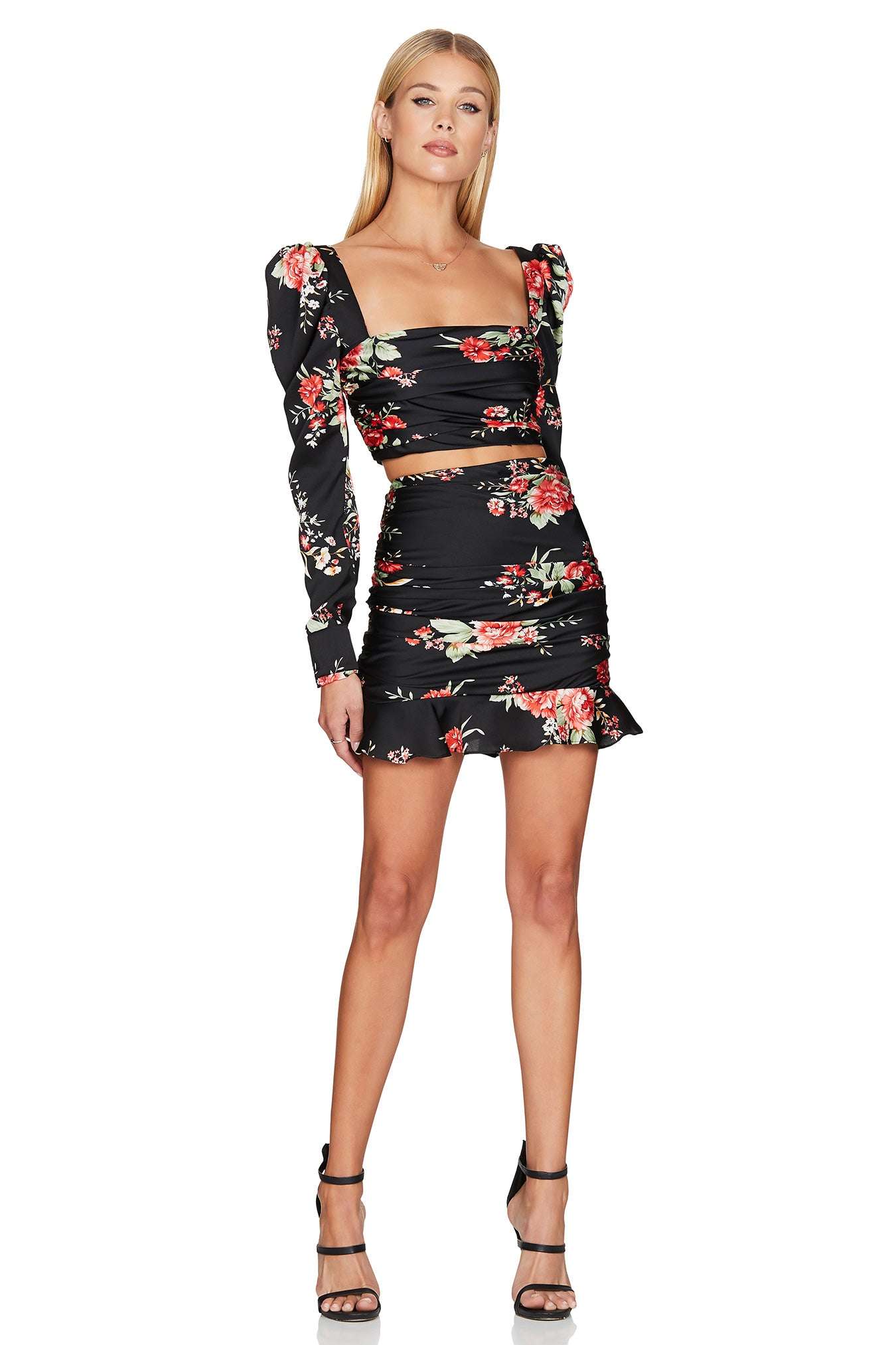 Nookie BUY IT NOOKIE Garden Party Set ( Black Floral) - nookie-garden-party-crop-skirt-black-floral--rrp-8-dress-for-a-night-30755472_7fbba336-8e06-428e-9b5b-08e6b58129cd.jpg