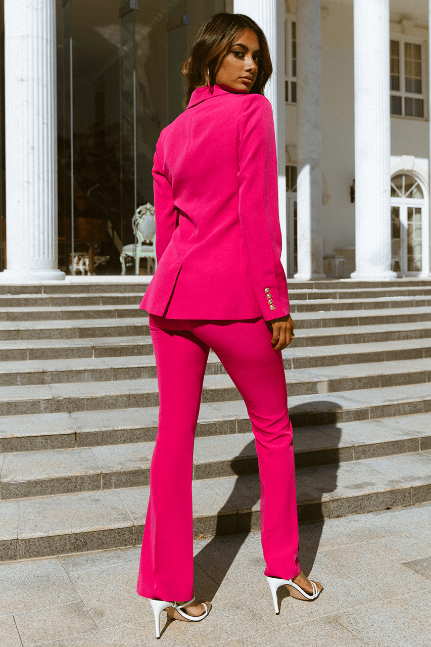 Pink women's sales dress pants suits